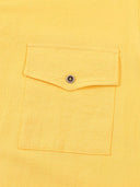 Men's Short-Sleeved Button-Up Shirt with Chest Pockets