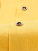 Men's Short-Sleeved Button-Up Shirt with Chest Pockets