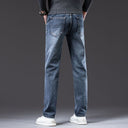 Men's Straight-Leg Pants with Faded Finish