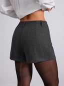 Women's High-Waisted Straight-Cut Shorts