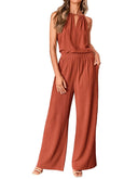 Women's Sleeveless Tie-Shoulder Two-Piece Set